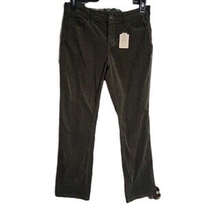 NWT Women's St. John's Bay Straight Corduroy Pants Jeans Size 10P Petite Oregano